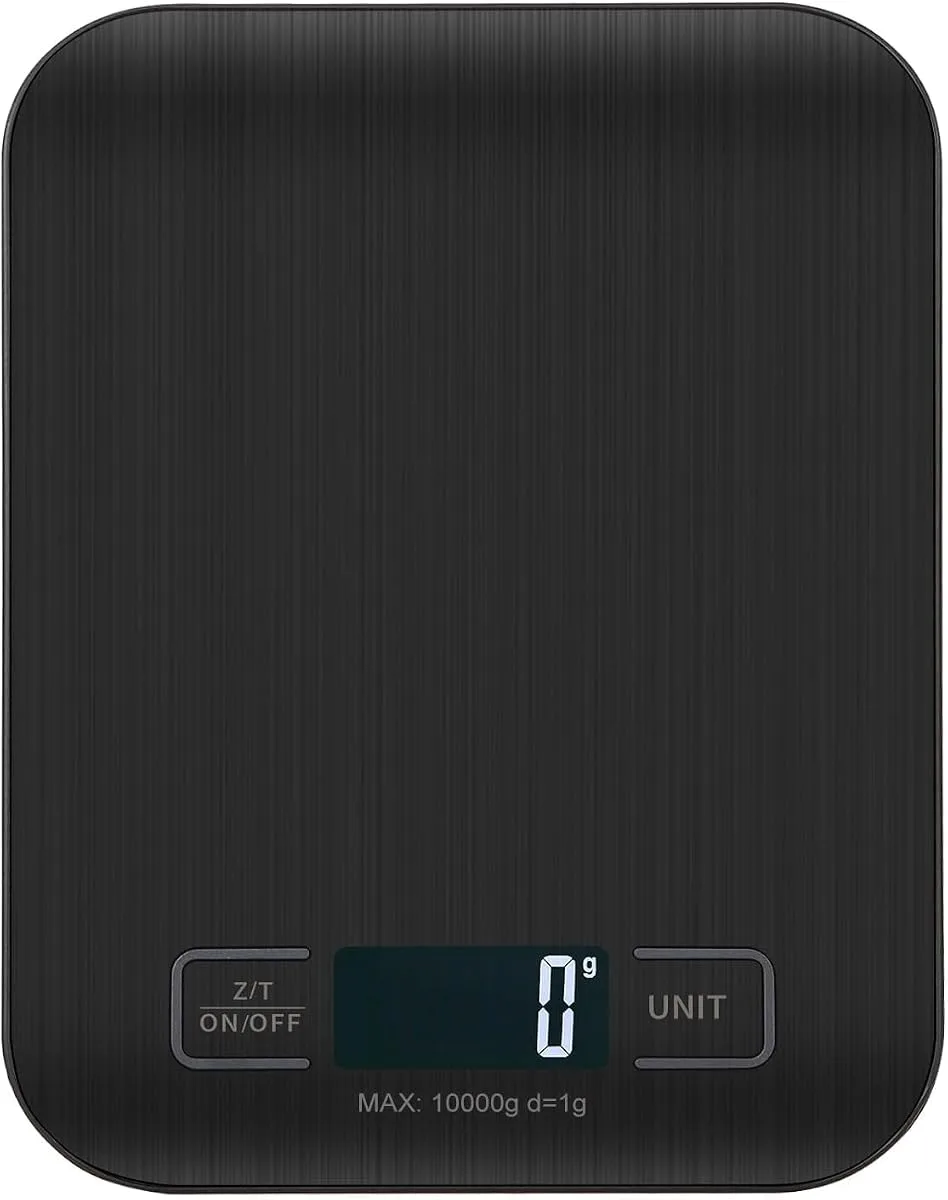 Balance de cuisine numérique d'entrée de gamme avec écran LCD et fonction tare